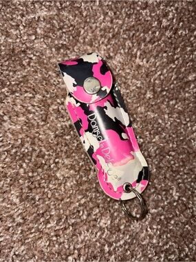 Damsel In Defense Pink Camouflage Pepper Spray/Mace Case Keychain